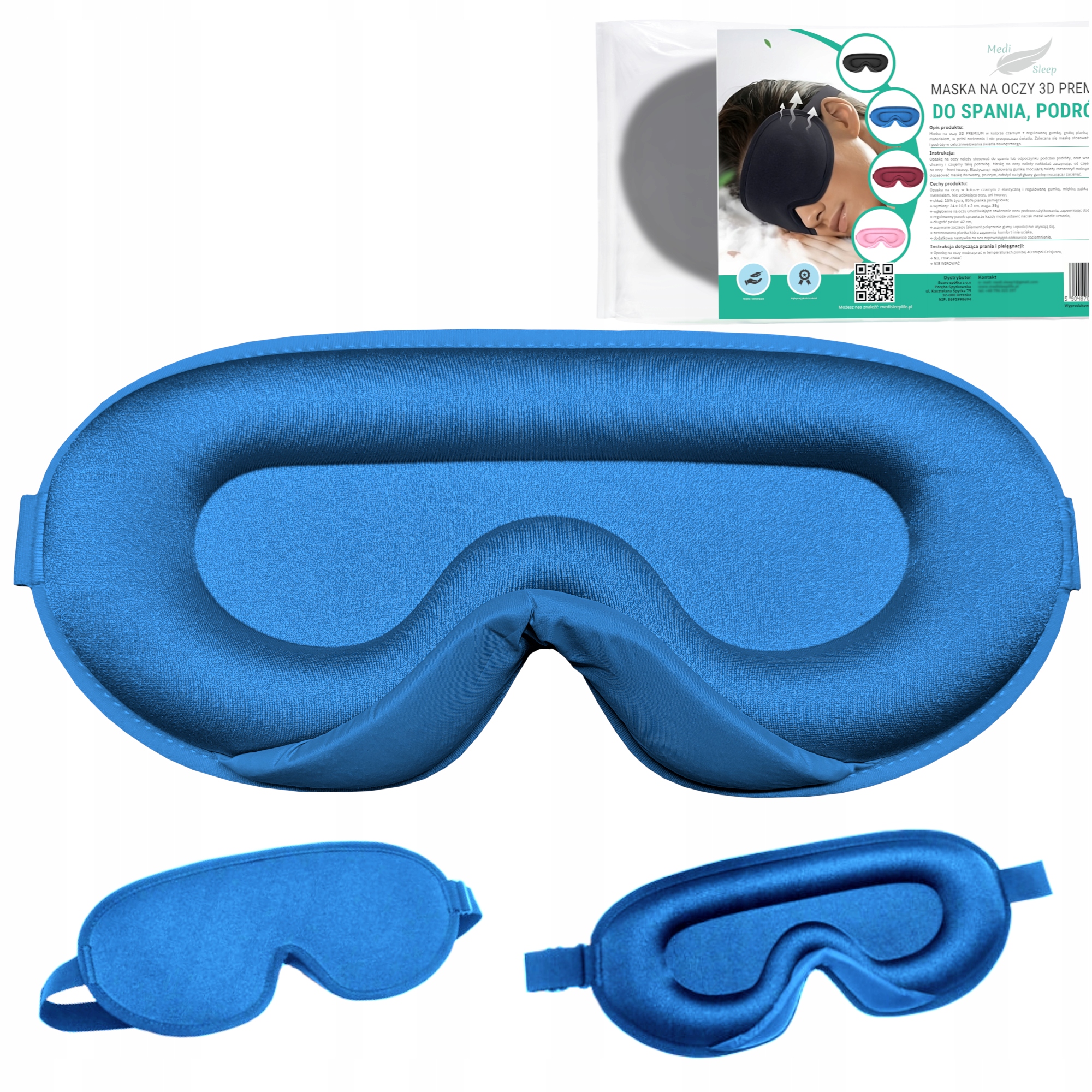 OPASKANAOCZYDOSPANIA3DMASKAZACIEMNIAJACA99SWIATLAREGULOWANAStanopakowaniaoryginalne belsilt