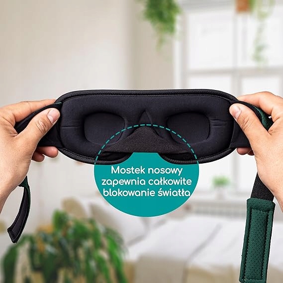 OPASKANAOCZYDOSPANIA3DMASKAZACIEMNIAJACAMediGradeEyeMaskKodproducenta5865 belsilt Akių kaukė miegui 3D šviesą blokuojanti reguliuojama kelionėms su atminties putomis su ausų kištukais dienos poilsiui