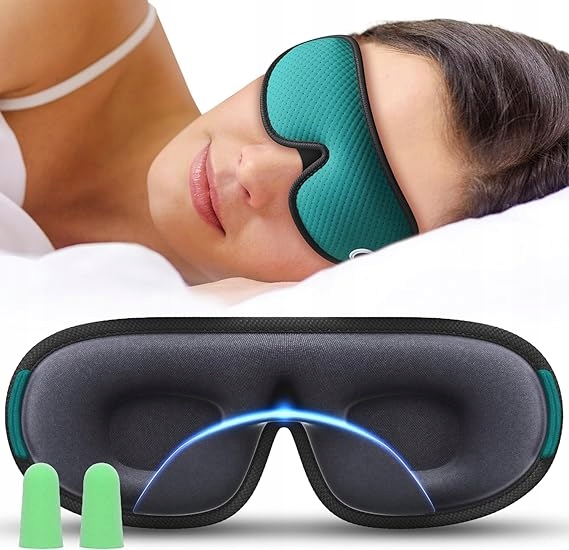 OPASKANAOCZYDOSPANIA3DMASKAZACIEMNIAJACAMediGradeEyeMaskMarkabezmarki belsilt Akių kaukė miegui 3D šviesą blokuojanti reguliuojama kelionėms su atminties putomis su ausų kištukais dienos poilsiui