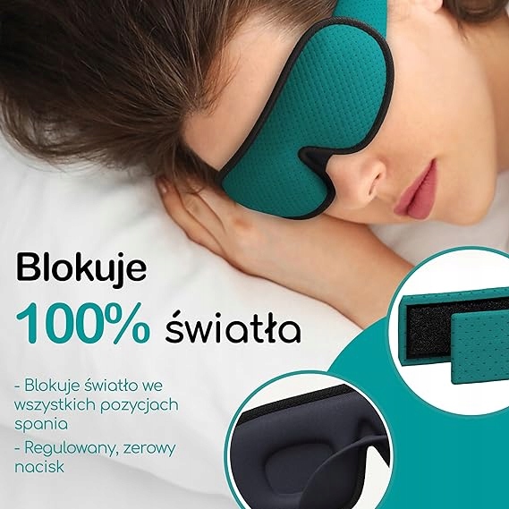 OPASKANAOCZYDOSPANIA3DMASKAZACIEMNIAJACAMediGradeEyeMaskModel3D belsilt Akių kaukė miegui 3D šviesą blokuojanti reguliuojama kelionėms su atminties putomis su ausų kištukais dienos poilsiui