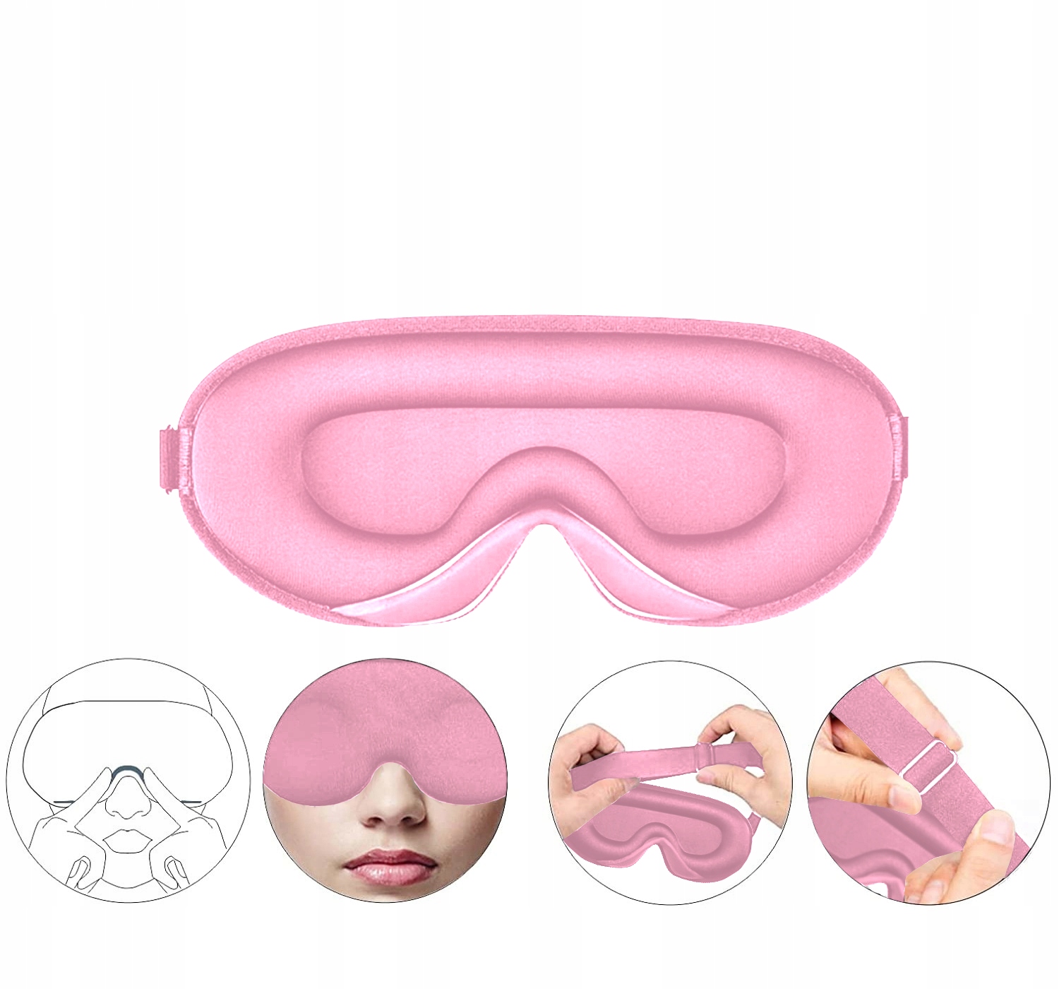 OPASKANAOCZYDOSPANIA3DMASKAZACIEMNIAJACAREGULOWANAJAKOSCPREMIUMMaterialdominujacypoliester belsilt
