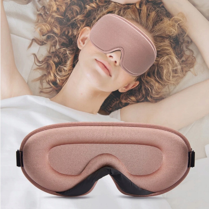 OPASKANAOCZYDOSPANIAMASKA3DREGULOWANABEZOWAZATYCZKIDOUSZUOdcienecru belsilt Akių kaukė miegui 3D šviesą blokuojanti reguliuojama kelionėms su ausų kištukais smėlinė