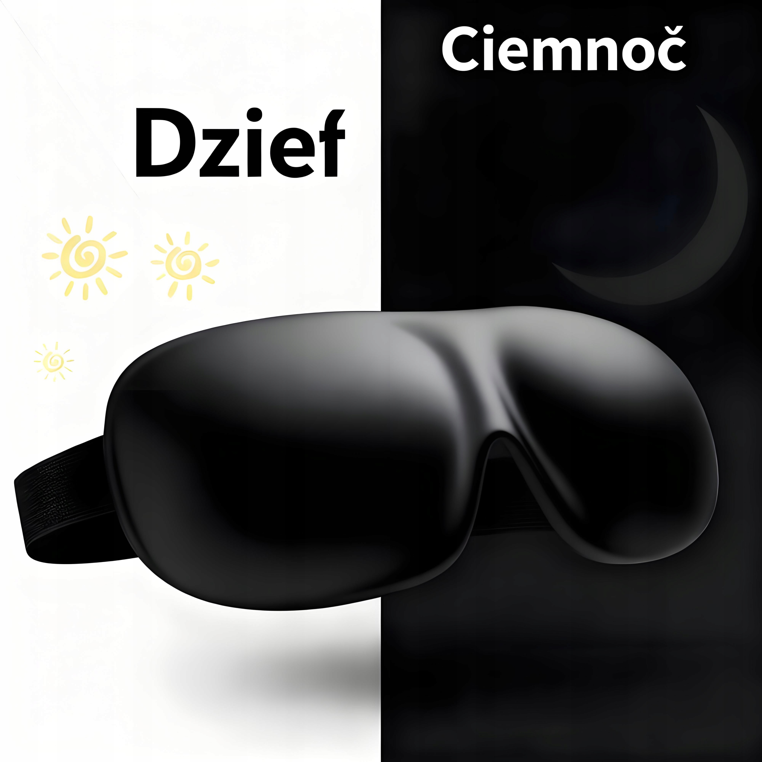 OPASKANAOCZYDOSPANIAMASKA3DREGULOWANALEKKA100ZACIEMNIENIACZARNAModelSPANIA3DMASKA belsilt Akių kaukė miegui 3D šviesą blokuojanti reguliuojama kelionėms juoda minkštam prigludimui