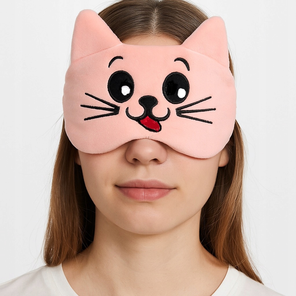 OPASKANAOCZYMASKADOSPANIASNURELAKSUKOTkotekOLDMANNAGUMCEMaterialdominujacypoliester1 belsilt Vaikiška akių kaukė miegui Oldman kelionėms pliušinė katino dizainas