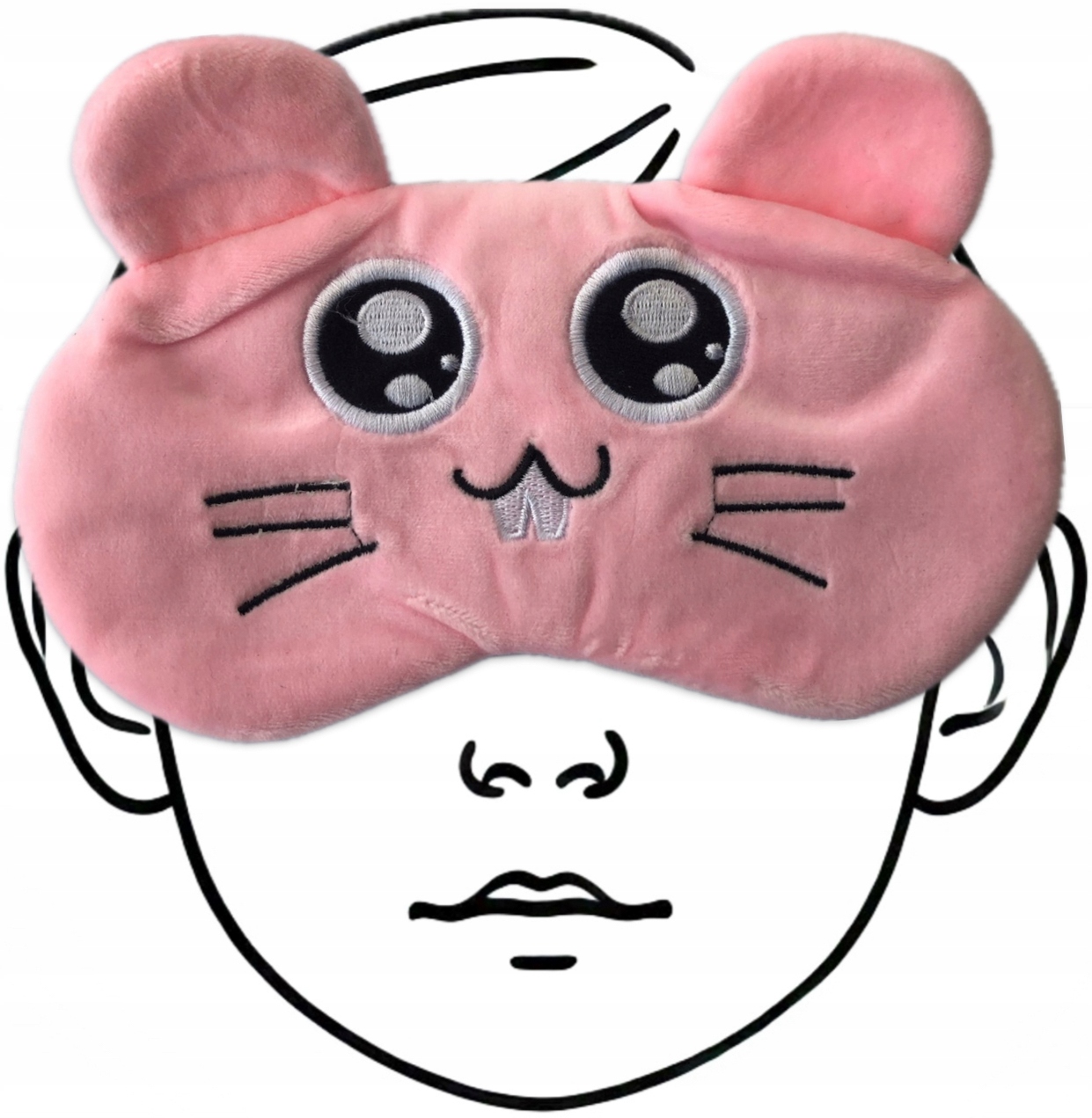 OPASKANAOCZYMASKADOSPANIASNURELAKSUMYSZmyszkarozowaoldmanMarkaOldman belsilt Akių kaukė miegui Oldman kelionėms rožinė patogiam miegui
