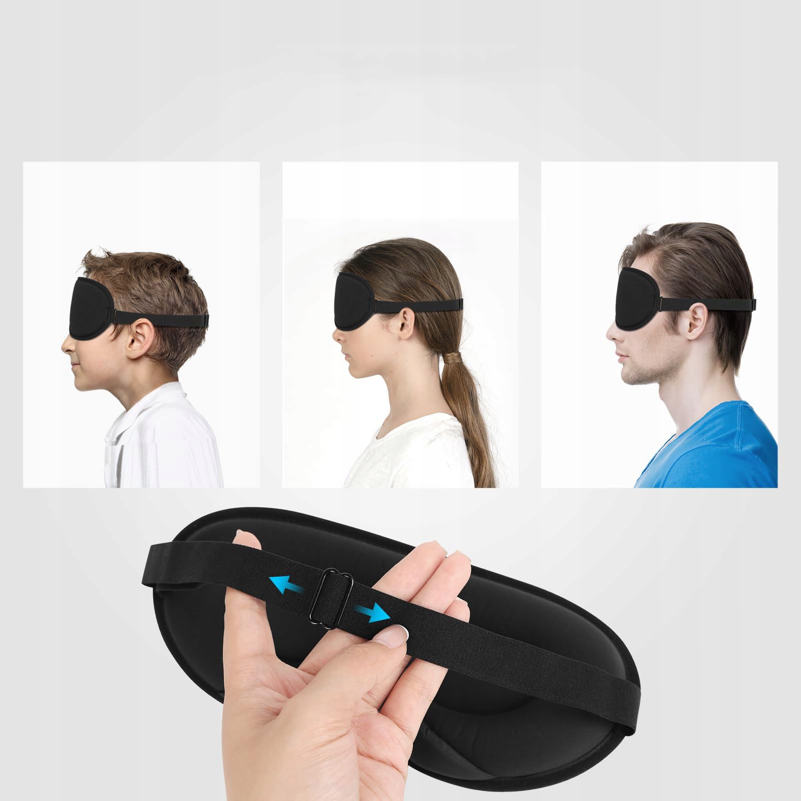 OPASKANAOCZYdospania3DmaskaZACIEMNIAJACAODDYCHAJACAergonomicznaEANGTIN6977118667576 belsilt Akių kaukė miegui 3D šviesą blokuojanti reguliuojama kelionėms su atminties putomis patogiam miegui