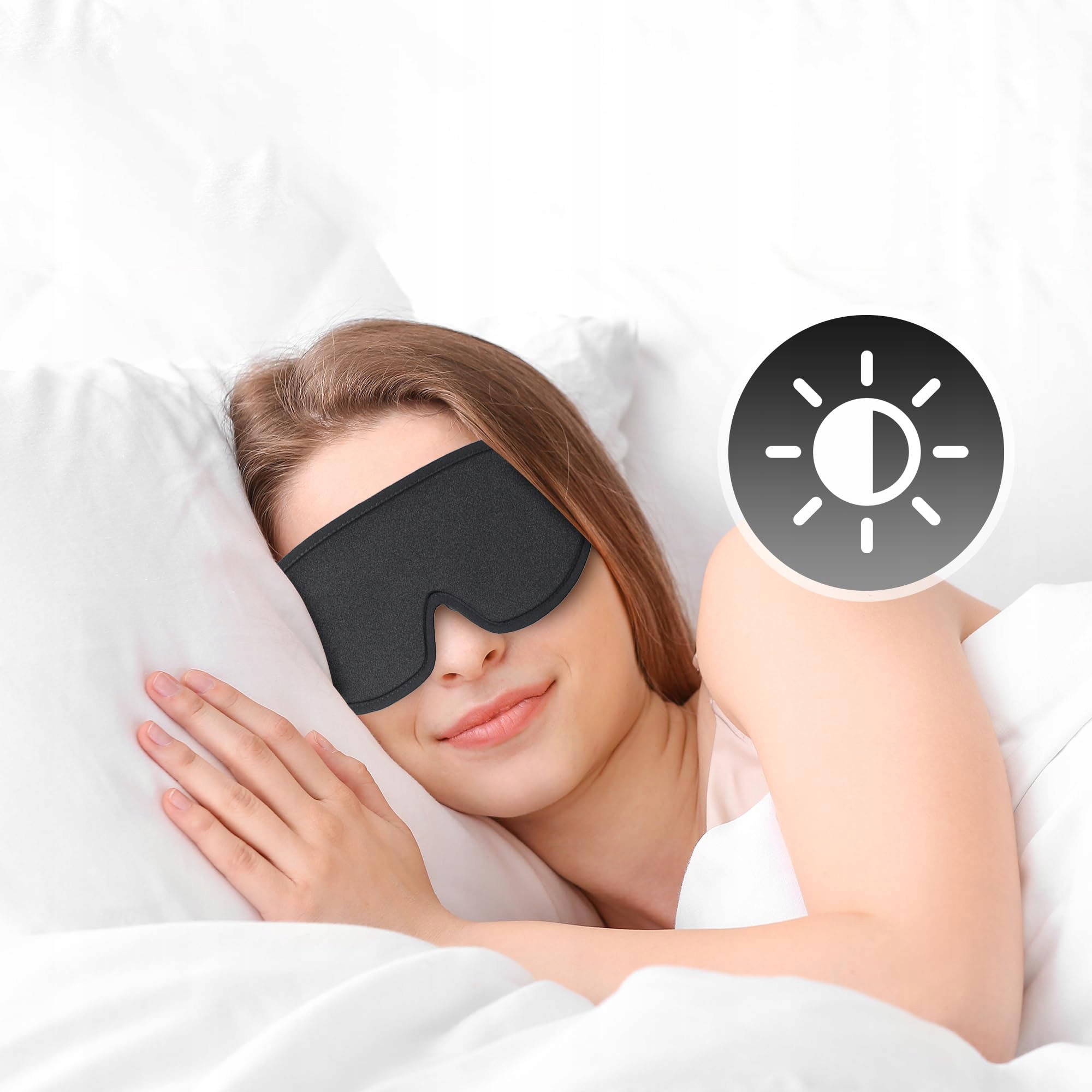 OPASKANAOCZYdospania3DmaskaZACIEMNIAJACAODDYCHAJACAergonomicznaMaterialdominujacypoliester belsilt Akių kaukė miegui 3D šviesą blokuojanti reguliuojama kelionėms su atminties putomis patogiam miegui