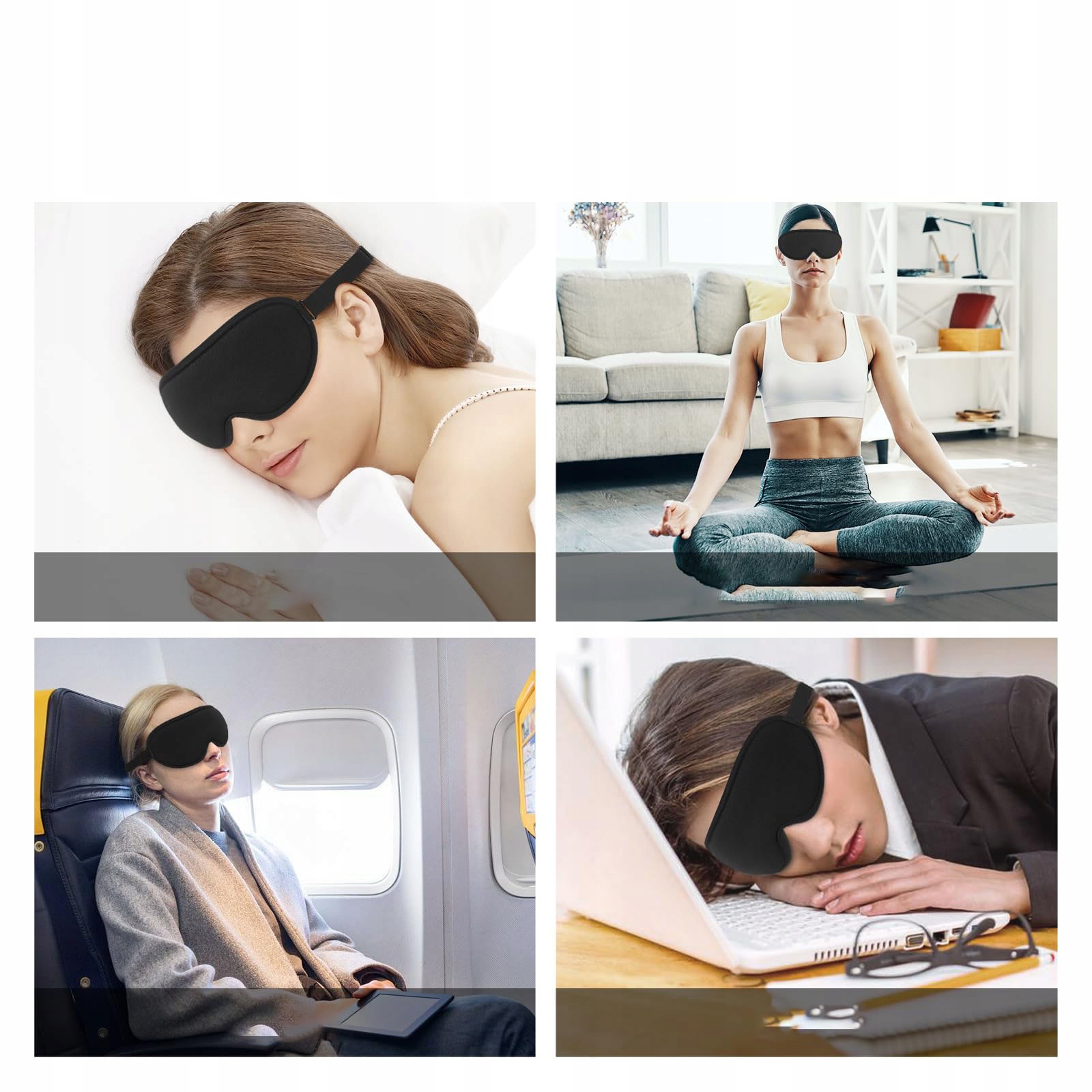 OPASKANAOCZYdospania3DmaskaZACIEMNIAJACAODDYCHAJACAergonomicznaWzordominujacybezwzoru belsilt Akių kaukė miegui 3D šviesą blokuojanti reguliuojama kelionėms su atminties putomis patogiam miegui