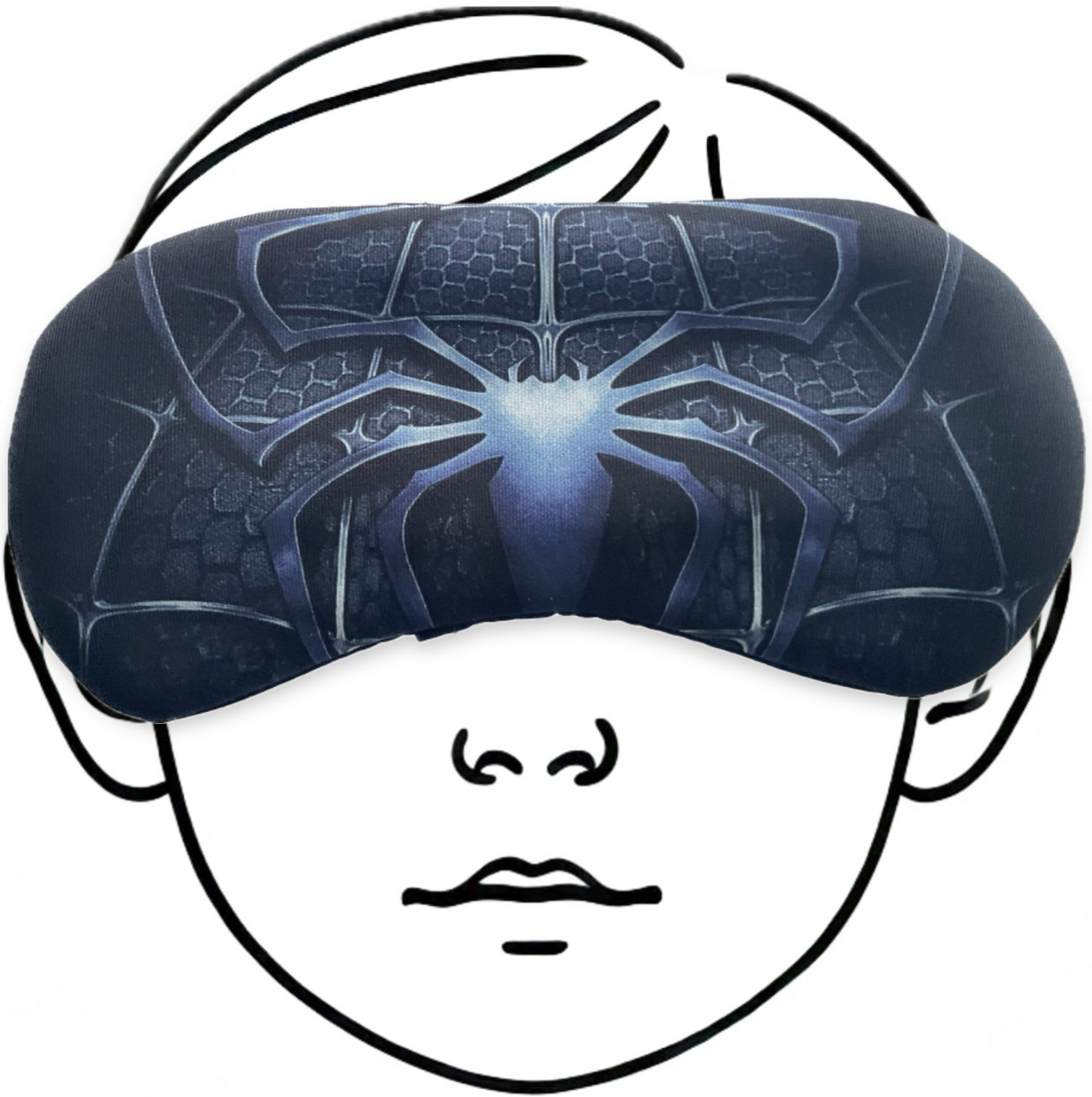 OPASKANAOCZYmaskadospaniaRELAKSUSPIDERMANaksamitnaOLDMANnagumceEANGTIN7340204402792 belsilt Akių kaukė miegui Oldman kelionėms juoda