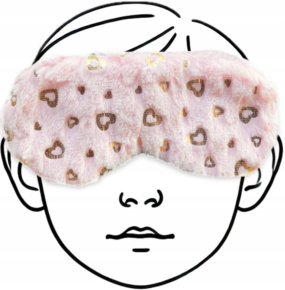 OPASKAnaOCZYMASKAdoSPANIAsnuRELAKSUzloteSERCAOldmanNAGUMCEEANGTIN7340059999478 belsilt Akių kaukė miegui Oldman kelionėms auksinė