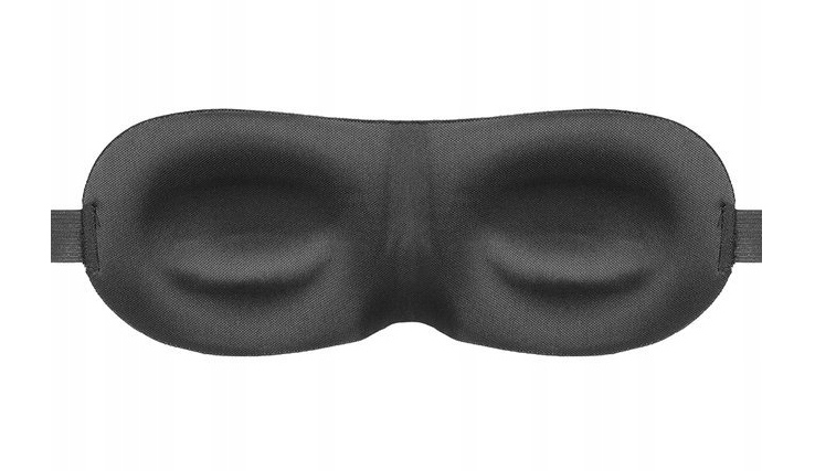 OpaskaMaskanaoczy3Ddospania2sztstoperydouszuWzordominujacybezwzoru belsilt Akių kaukė miegui 3D šviesą blokuojanti su atminties putomis su ausų kištukais pakuotė 2 vnt