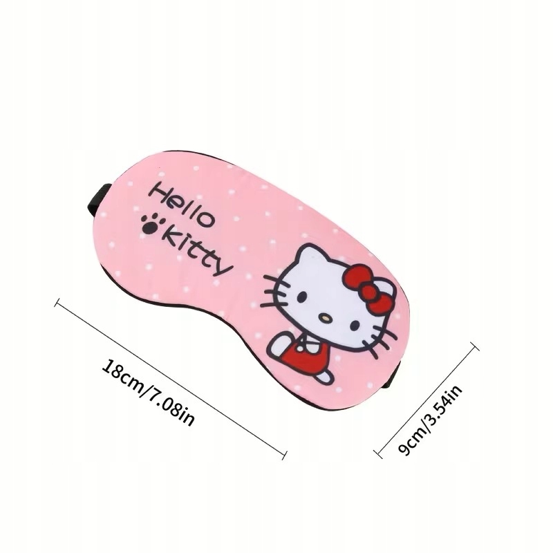 OpaskaMaskanaoczydospaniaHelloKittyKodproducenta001 belsilt Akių kaukė miegui reguliuojama