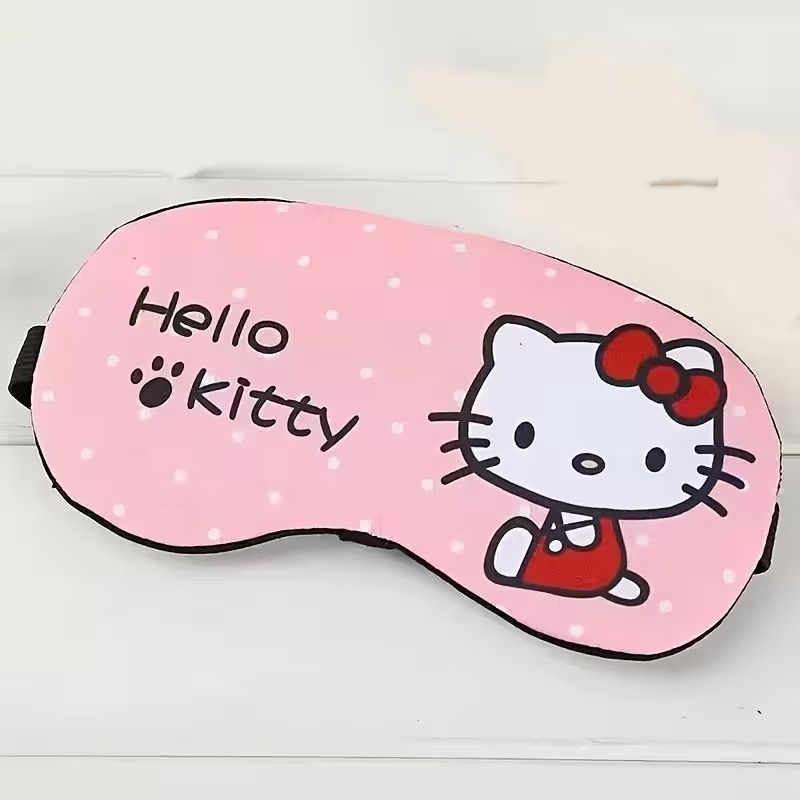 OpaskaMaskanaoczydospaniaHelloKittyMarkabezmarki belsilt Akių kaukė miegui reguliuojama