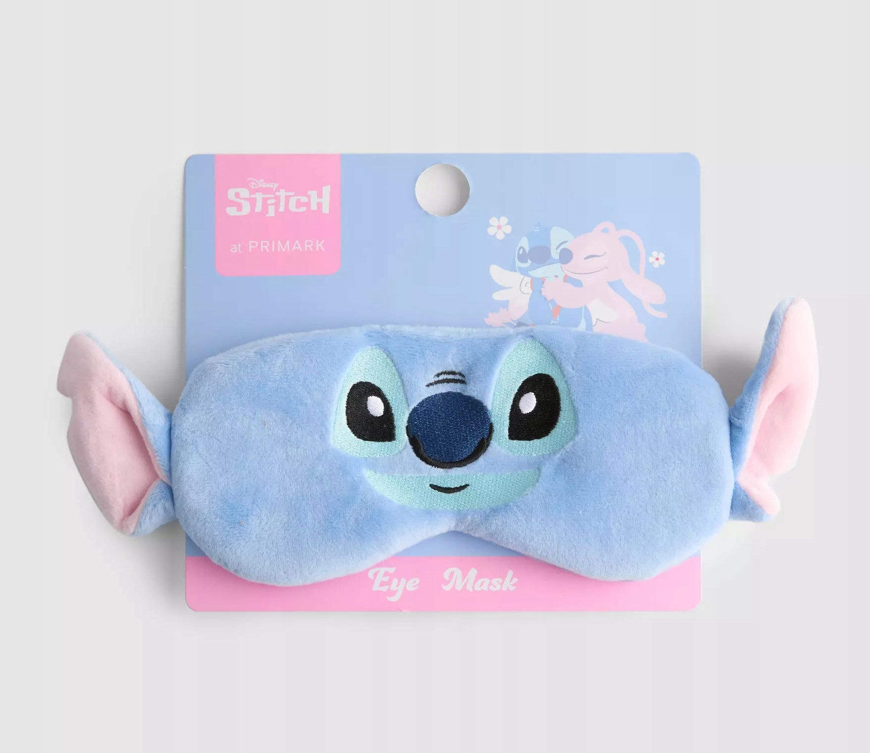 OpaskaMaskanaoczynakladkieyeshadesDisneyPrimarkStichStitchnasen belsilt Akių kaukė miegui šviesą blokuojanti reguliuojama kelionėms su ausų kištukais mėlyna
