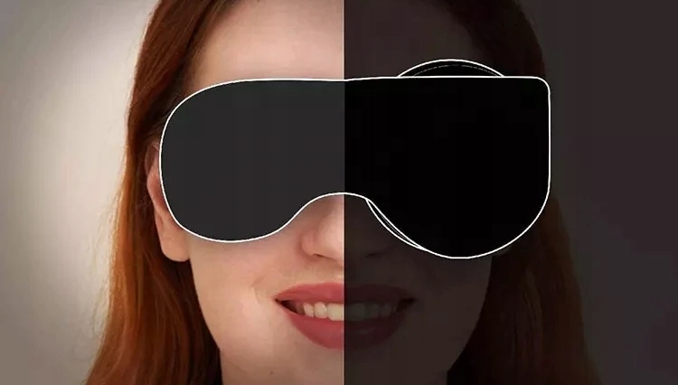 Opaskanaoczydospania3DPREMIUMZACIEMNIAJACAergonomicznamaskaszaraMaterialdominujacybawelna belsilt