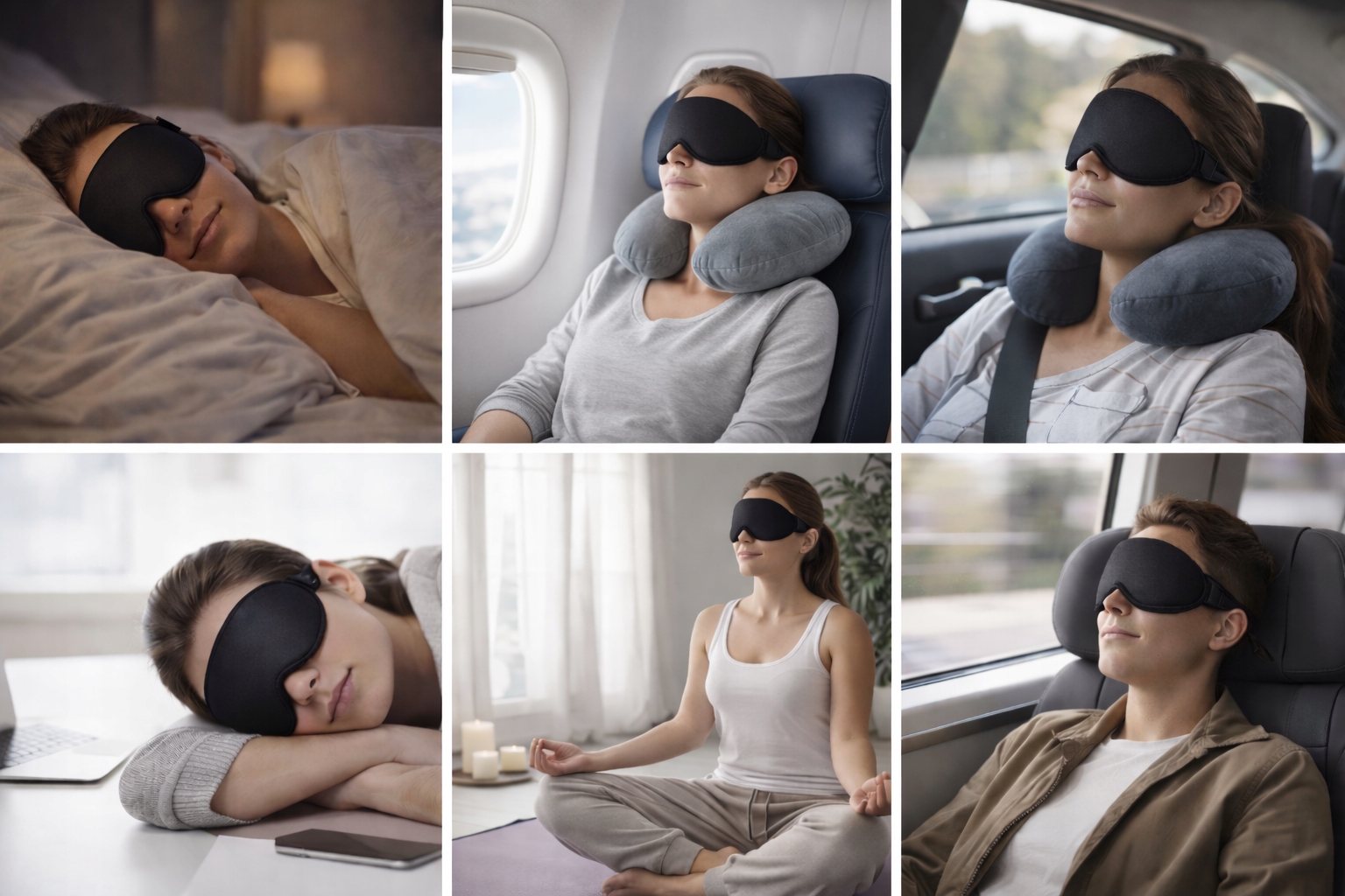 Opaskanaoczydospania3Dmaskazaciemniajaca2sztczarnaMaterialdominujacypoliester belsilt Akių kaukė miegui 3D šviesą blokuojanti reguliuojama kelionėms su atminties putomis juoda pakuotė 2 vnt