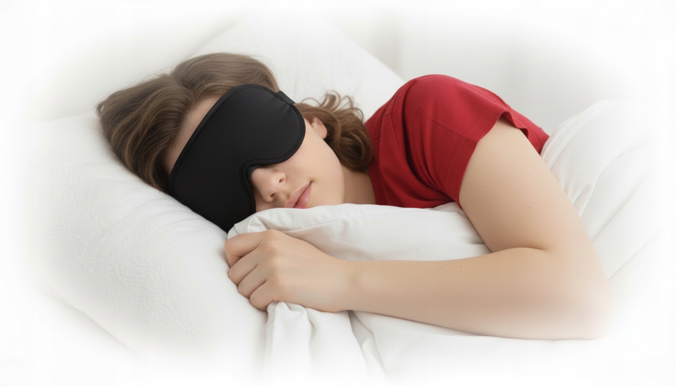 Opaskanaoczydospania3Dmaskazaciemniajaca2sztczarnaModel3D belsilt Akių kaukė miegui 3D šviesą blokuojanti reguliuojama kelionėms su atminties putomis juoda pakuotė 2 vnt