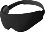 OpaskanaoczydospaniaEyeMaskOstrichpillowBlack belsilt Akių kaukė miegui juoda patogiam miegui