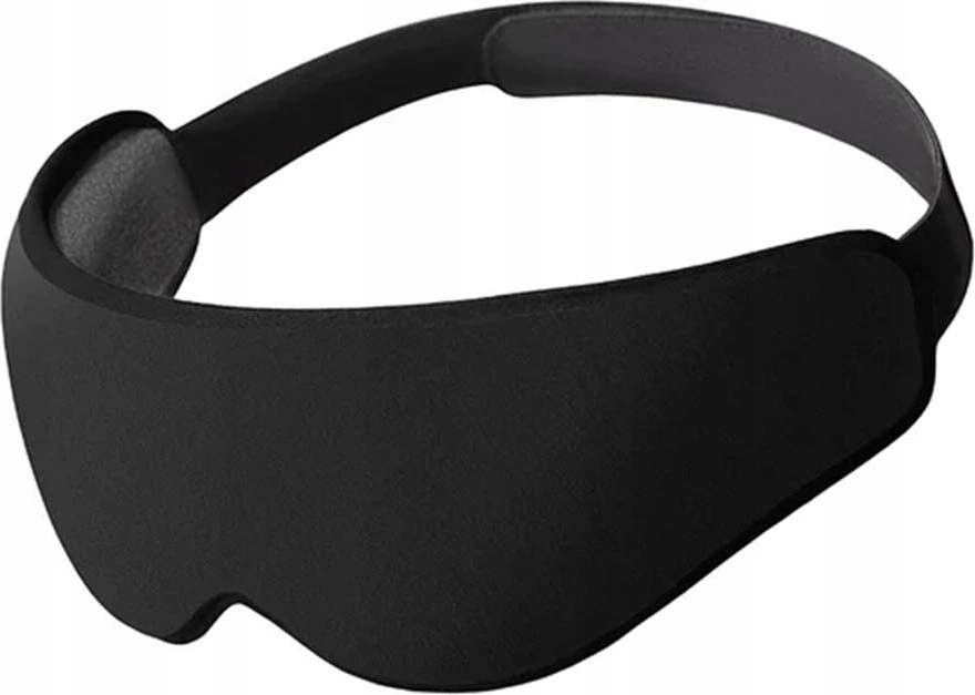 OpaskanaoczydospaniaEyeMaskOstrichpillowBlack belsilt Akių kaukė miegui juoda patogiam miegui
