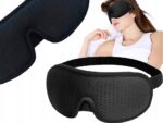 Akių kaukė miegui 3D šviesą blokuojanti reguliuojama kelionėms