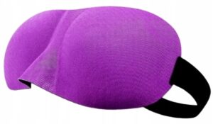 Akių kaukė miegui, 3D, kelionėms, violetinė
