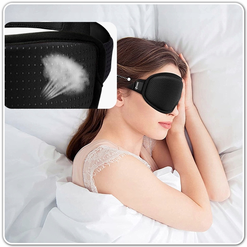 PremiumMaskanaOczy3DdoSpaniaZaciemniajacaLekkaRegulowanaMarkaSigos belsilt