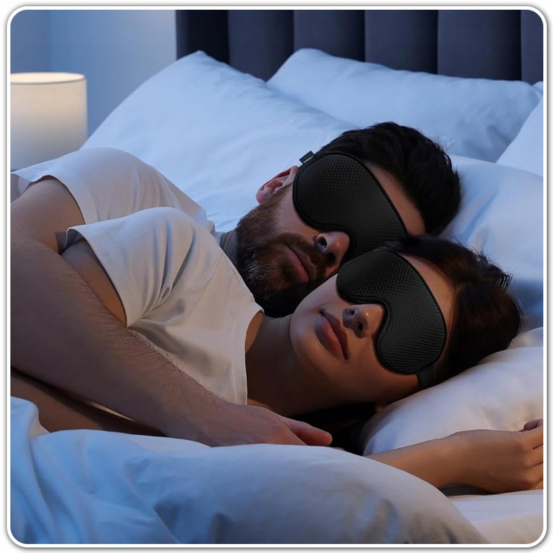 PremiumMaskanaOczy3DdoSpaniaZaciemniajacaLekkaRegulowanaPlecuniseks belsilt