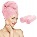 Mikropluošto rankšluostis turbanas plaukams greitai džiūstantis