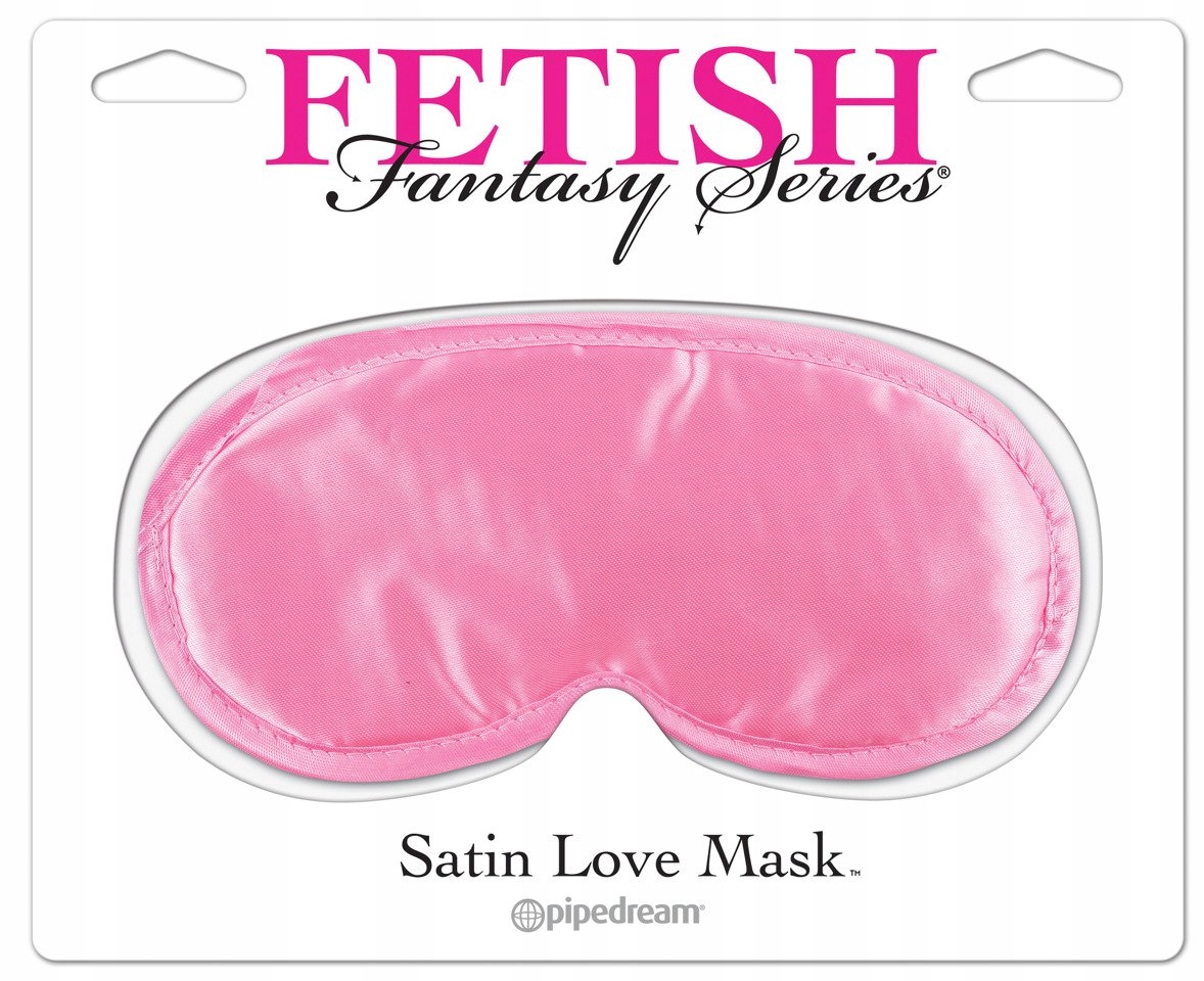 ROZOWASATYNOWAMASKANAOCZYSATINLOVEMASK belsilt