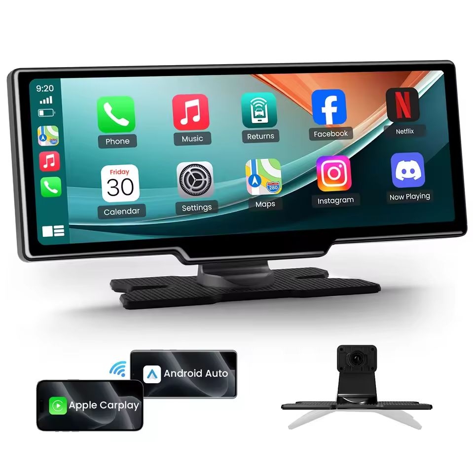 RadiosamochodoweAntika1026CarplayAndroidAutoScreenHDCarRadioMP5 belsilt