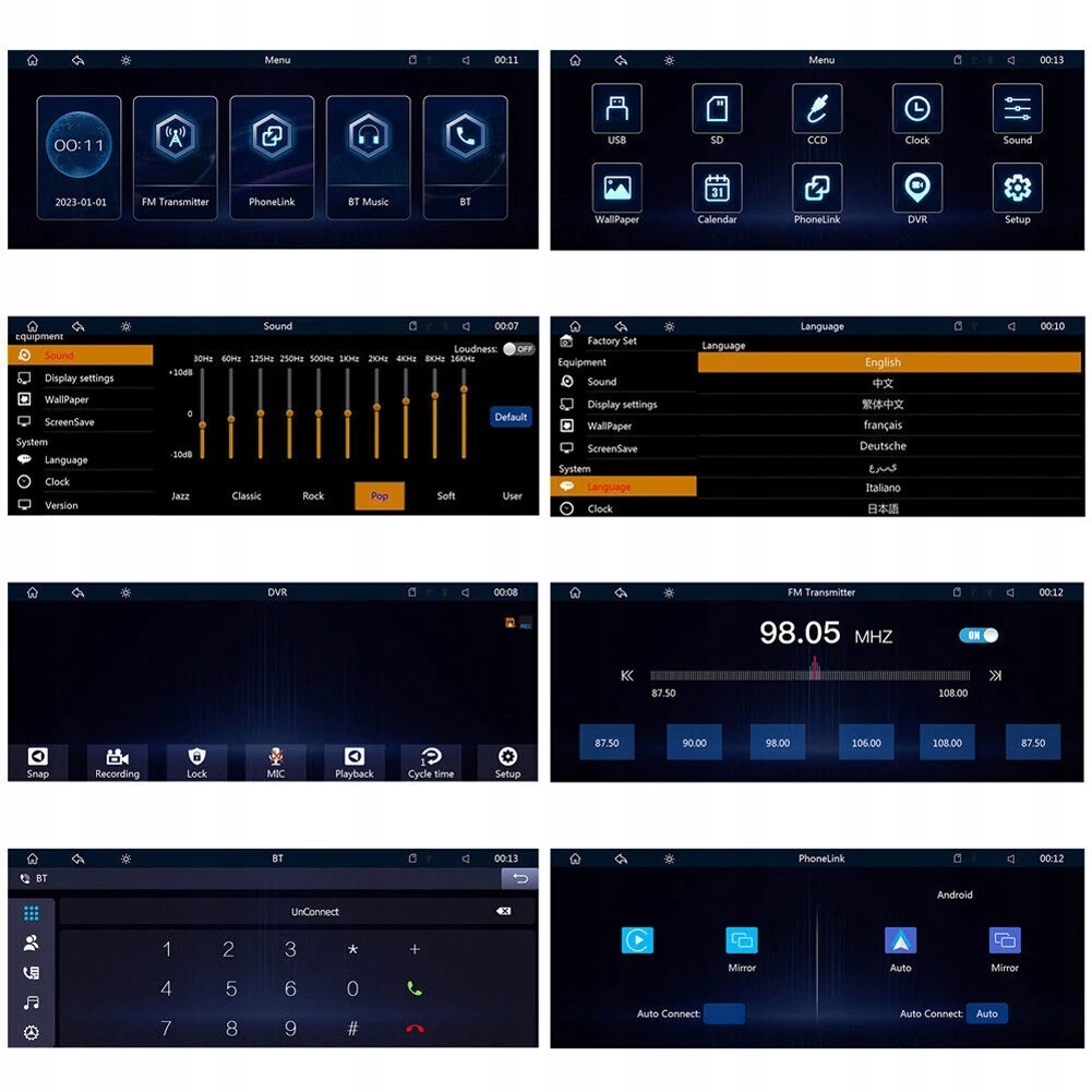 RadioodtwarzaczsamochodowyEunavi1026CarplayAndroidAutoMontazbrakinformacji belsilt