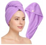 Mikropluošto rankšluostis turbanas plaukams įvairių spalvų su sagute 25 x 65 cm