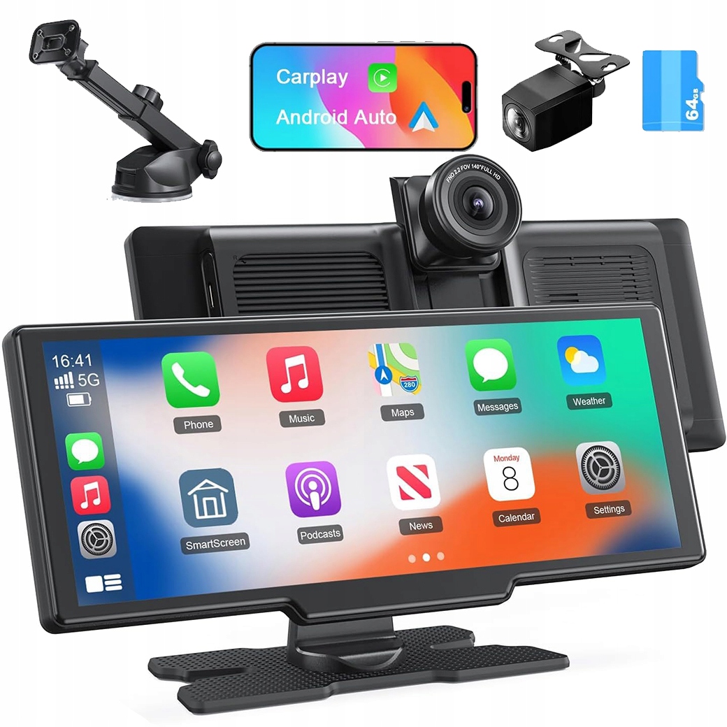 STACJAMULTIMEDIALNA926CARPLAYANDROIDAUTOPODWOJNAKAMERA4K64GB belsilt