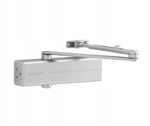 Assa Abloy DC140 hidraulinis lauko durų pritraukėjas su svirtimi, iki 100 kg, durims iki 125 cm, EN 2/3/4/5, rudas, su fiksavimo funkcija