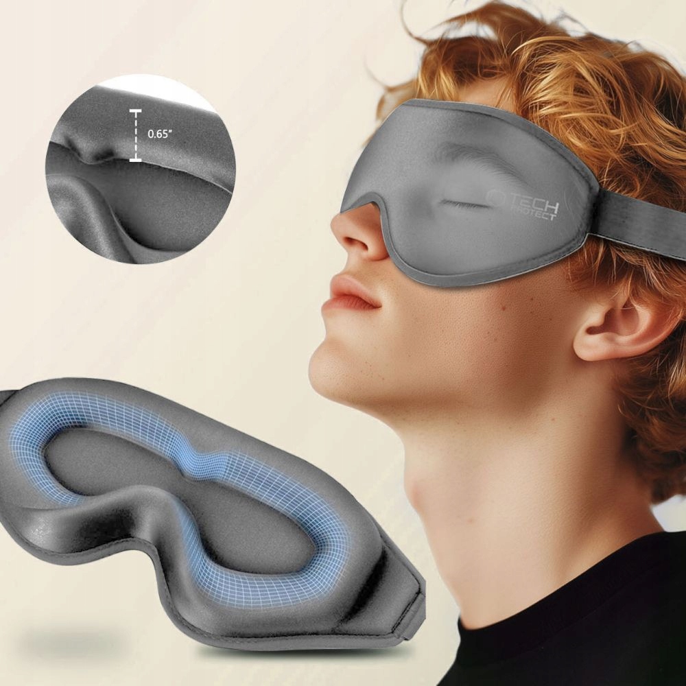 TECHPROTECTEYESHADESLEEPMASKGREYKodproducenta5906302332908 belsilt