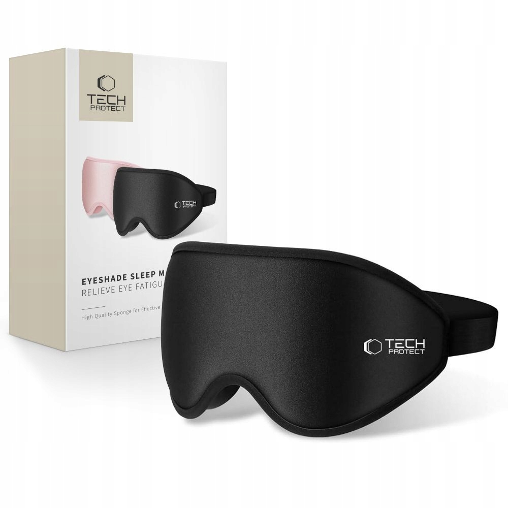 TECHPROTECTEYESHADESLEEPMASKMATTEBLACK belsilt