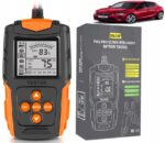 Foxsur FBT200 skaitmeninis 12 V ir 24 V akumuliatorių testeris, 3–200 Ah