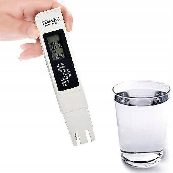 TesterjakosciwodypitnejTDSECmiernik3w1LCDNiebieskiKodproducenta5904353881451 belsilt Skaitmeninis TDS ir EC matuoklis 3 viename su temperatūra 09990 ppm su HOLD funkcija