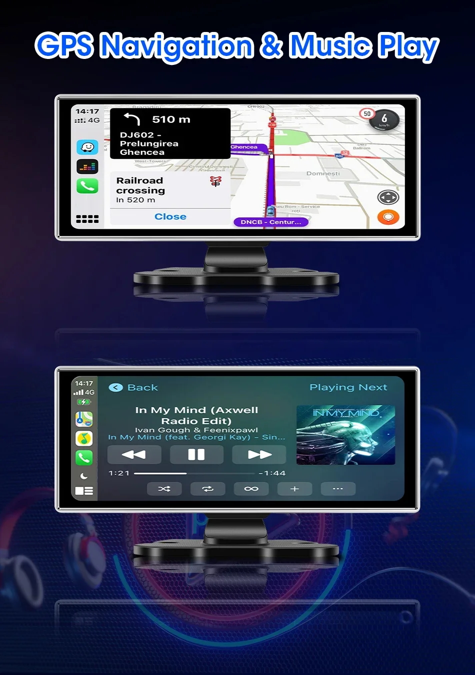 Uniwersalnyekran1126MultimedialneradiosamochodoweCarplayAndroidAutoMontazbrakinformacji belsilt