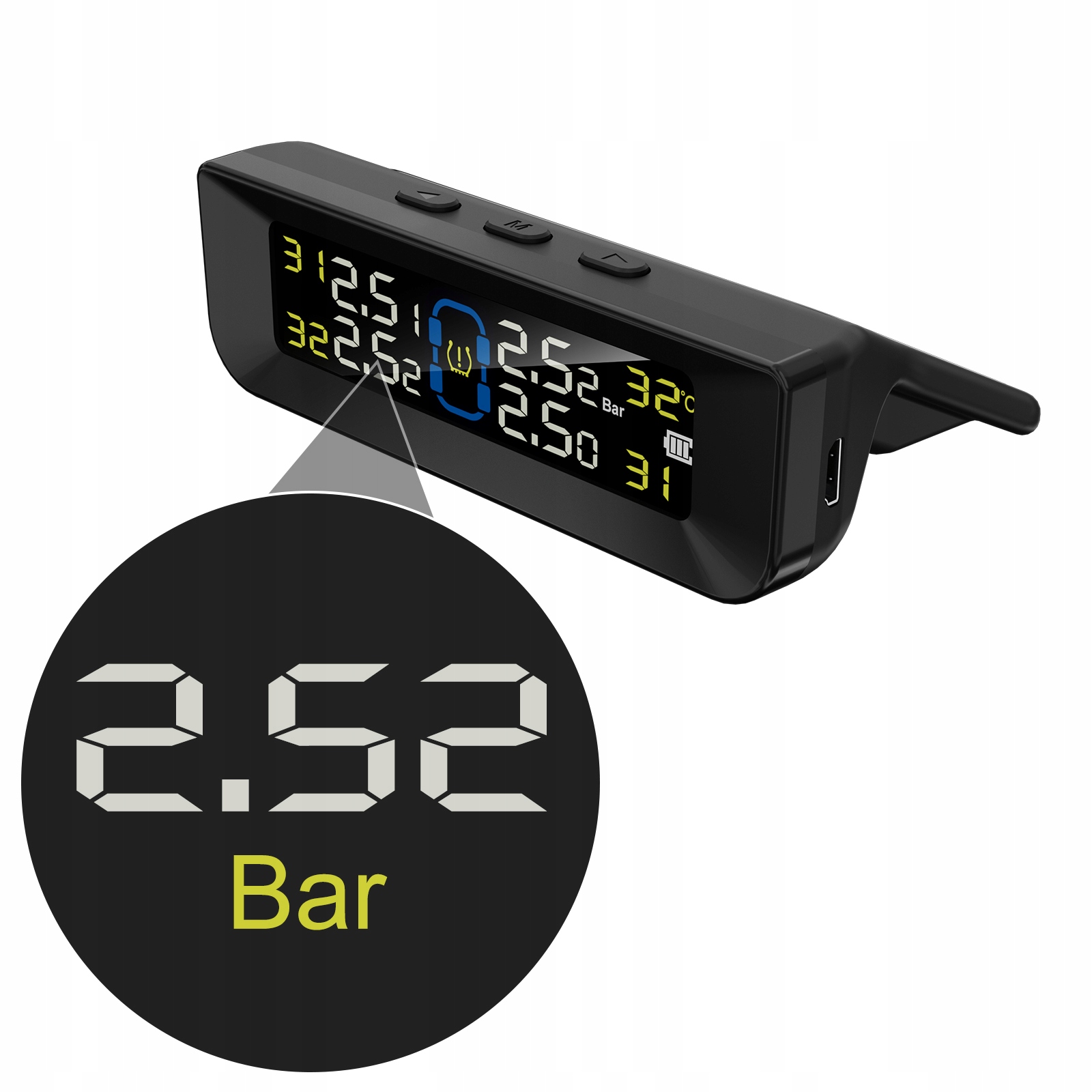 ZESTAWTPMS4XCZUJNIKICISNIENIAZEWNETRZNYWKOLACHSOLARLCD60BARLiczbasztuk4szt belsilt