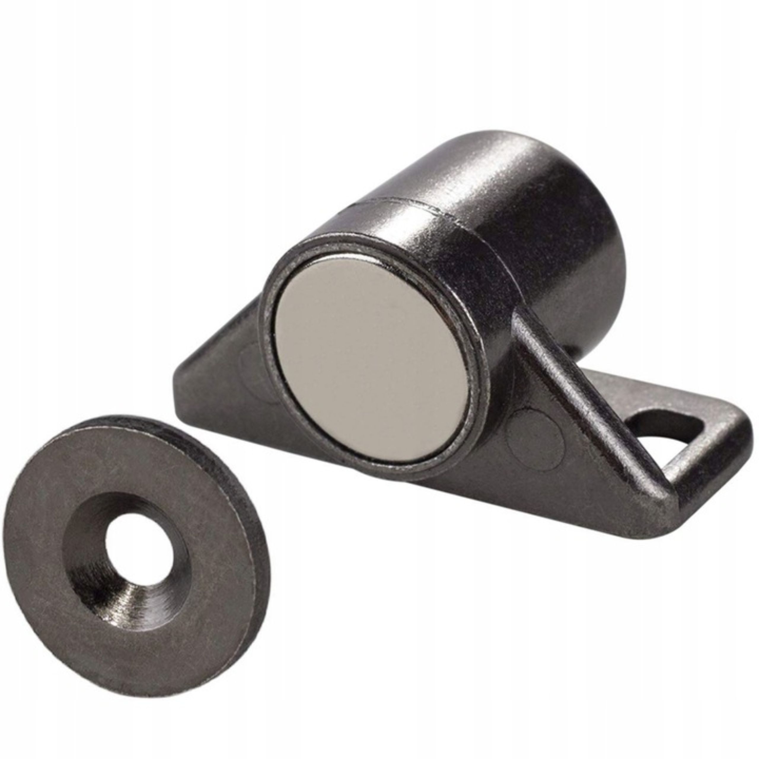 Zatrzaskmagnetycznydoszafekneodymowydrzwimocnymagnes1sztgunmetalMarkabezmarki belsilt Gunmetal spalvos magnetinis spintelių fiksatorius 25 kg 1 vnt