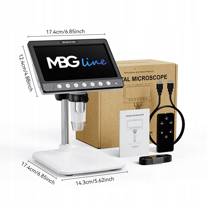 a3c123ba4e0ba200af7cf632c53b belsilt WiFi skaitmeninis mikroskopas MBG Line Inskam 315 1200x 7 ekranas 5 MP 8 LED