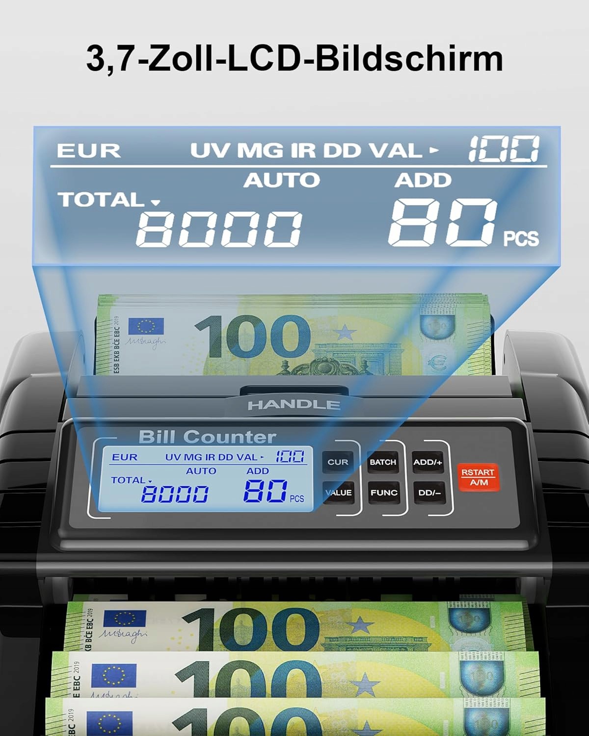 AL1000 banknotų skaičiavimo aparatas su UV IR MG DD ir vertės skaičiavimu belsilt AL1000 banknotų skaičiavimo aparatas su UV IR MG DD ir vertės skaičiavimu
