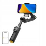 Aochuan X3 3 ašių telefono stabilizatorius su AI sekimu 360° juodas