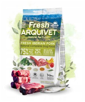 Arquivet Fresh pusiau drėgnas maistas šunims su iberine kiauliena ir vandenyno žuvimi, 10 kg