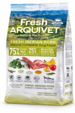 Arquivet Fresh pusiau minkštas maistas šunims su iberine kiauliena, 75 % mėsos, 2,5 kg