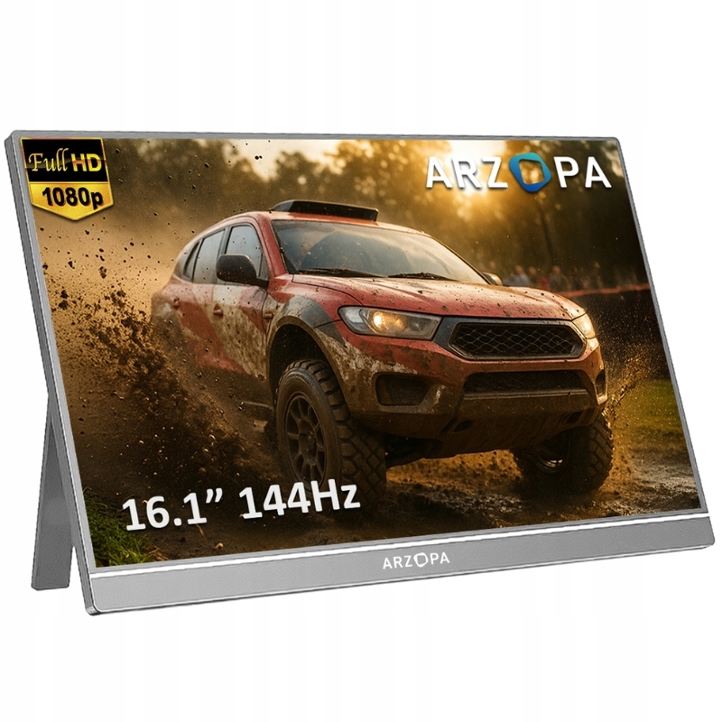 Arzopa Z1FC nešiojamas monitorius 144Hz 161 cala Sidabriškai pilkas belsilt Arzopa Z1FC nešiojamas monitorius 144Hz 161 cala Sidabriškai pilkas