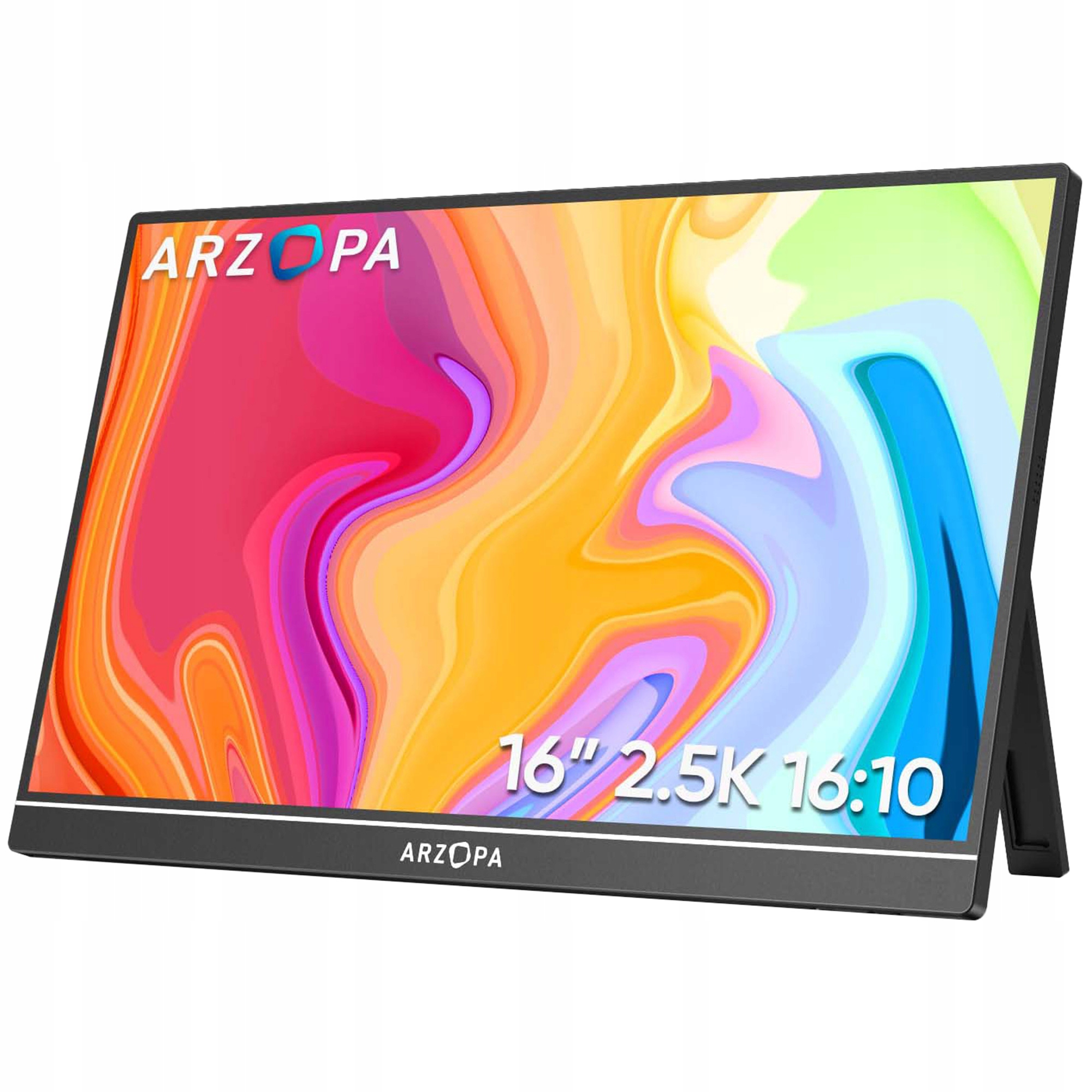 Arzopa Z1RC nešiojamas monitorius IPS 16 skirta nešiojamam kompiuteriui telefonui 2560 X 1600 USBC belsilt Arzopa Z1RC nešiojamas monitorius IPS 16 skirta nešiojamam kompiuteriui telefonui 2560 X 1600 USB C