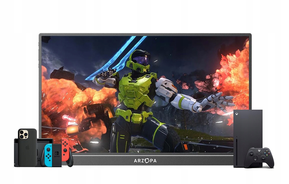 Arzopa Z1RC nešiojamas monitorius IPS 16 skirta nešiojamam kompiuteriui telefonui 2560 X 1600 USBC belsilt Arzopa Z1RC nešiojamas monitorius IPS 16 skirta nešiojamam kompiuteriui telefonui 2560 X 1600 USB C