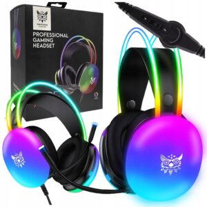 Ausinės Žaidimų Ant ausų dedamos laidinės prekės su mikrofonu skirta PC RGB ONIKUMA X25